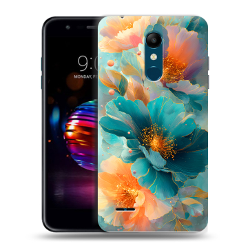 Силиконовый чехол на LG K11 Plus с принтом Цветы