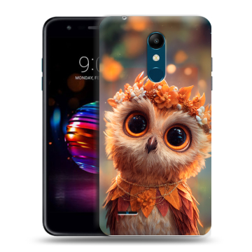 Силиконовый чехол на LG K11 Plus с принтом Милая сова