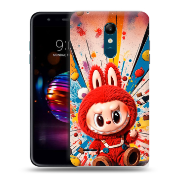 Силиконовый чехол на LG K11 Plus с принтом Labubu Лабубу
