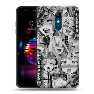 Силиконовый чехол на LG K11 Plus с принтом Ahegao Ахегао Аниме