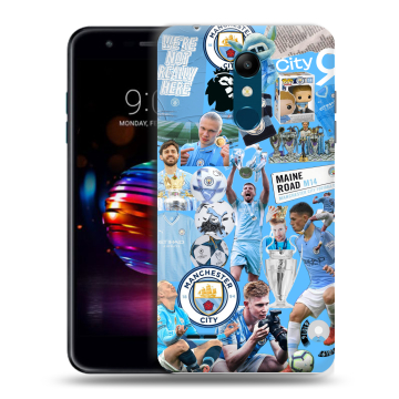 Силиконовый чехол на LG K11 Plus с принтом Man City Манчестер Сити