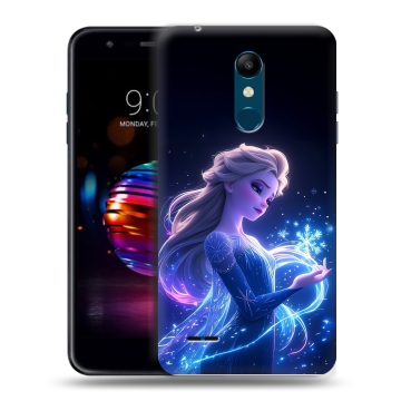 Силиконовый чехол на LG K11 Plus с принтом Холодное сердце Frozen Силиконовый чехол на LG K11 Plus с принтом Холодное сердце Frozen