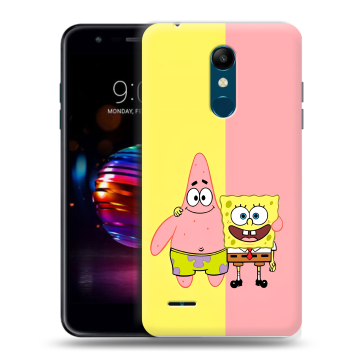 Силиконовый чехол на LG K11 Plus с принтом Спанч боб Спанчбоб