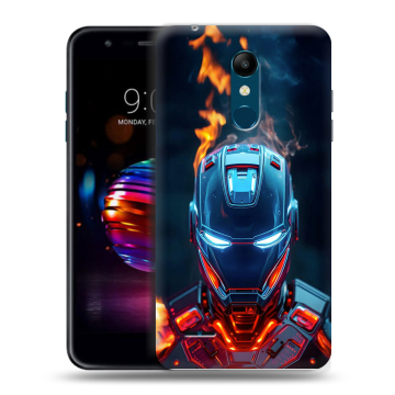 Силиконовый чехол на LG K11 Plus с принтом IronMan Железный человек