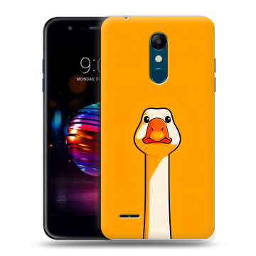 Силиконовый чехол на LG K11 Plus с принтом Смешная утка