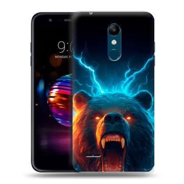 Силиконовый чехол на LG K11 Plus с принтом Медведь