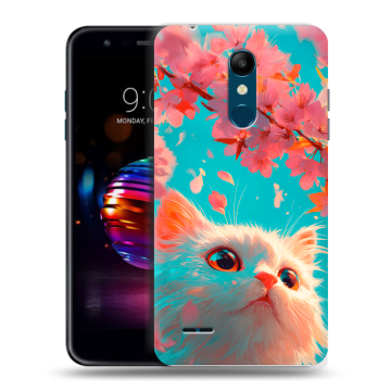 Силиконовый чехол на LG K11 Plus с принтом Красивый кот