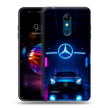 Силиконовый чехол на LG K11 Plus с принтом Mercedes Мерседес