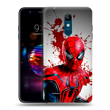 Силиконовый чехол на LG K11 Plus с принтом Spiderman Человек паук Силиконовый чехол на LG K11 Plus с принтом Spiderman Человек паук