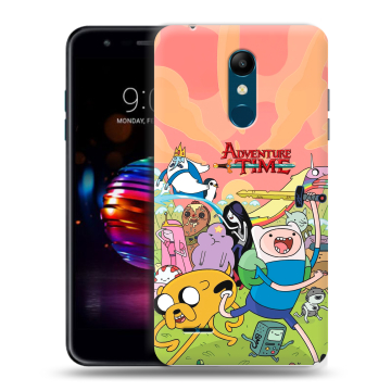 Силиконовый чехол на LG K11 Plus с принтом Adventure time Время приключений