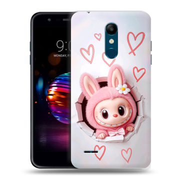 Силиконовый чехол на LG K11 Plus с принтом Labubu Лабубу