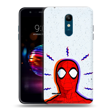 Силиконовый чехол на LG K11 Plus с принтом Spiderman Человек паук