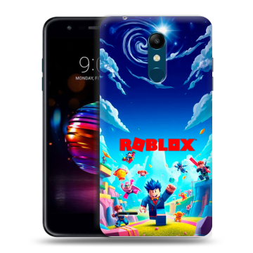 Силиконовый чехол на LG K11 Plus с принтом Roblox Роблокс