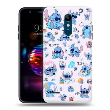 Силиконовый чехол на LG K11 Plus с принтом Лило и Стич