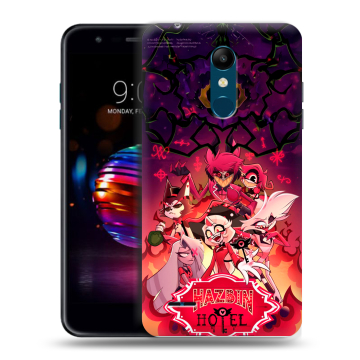 Силиконовый чехол на LG K11 Plus с принтом Hazbin Hotel Отель Хазбин