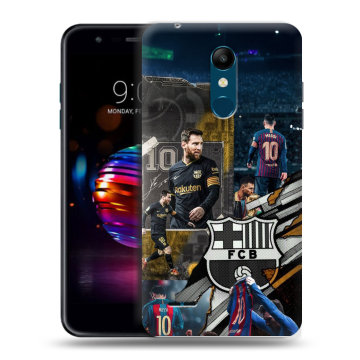 Силиконовый чехол на LG K11 Plus с принтом Messi Barcelona
