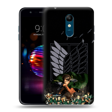 Силиконовый чехол на LG K11 Plus с принтом Атака титанов