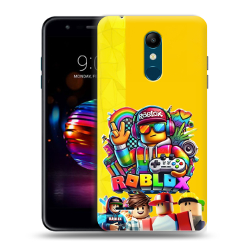 Силиконовый чехол на LG K11 Plus с принтом Roblox Роблокс