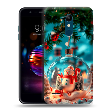 Силиконовый чехол на LG K11 Plus с принтом Новый год