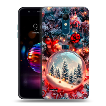 Силиконовый чехол на LG K11 Plus с принтом Новый год