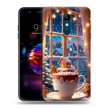 Силиконовый чехол на LG K11 Plus с принтом Новый год