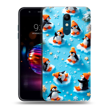 Силиконовый чехол на LG K11 Plus с принтом Новый год