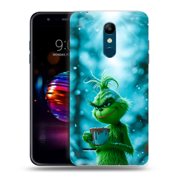 Силиконовый чехол на LG K11 Plus с принтом Новый год гринч