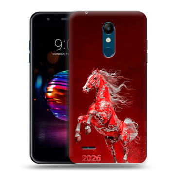 Силиконовый чехол на LG K11 Plus с принтом Новый год