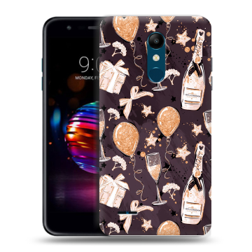Силиконовый чехол на LG K11 Plus с принтом Новый год