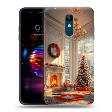 Силиконовый чехол на LG K11 Plus с принтом Новый год