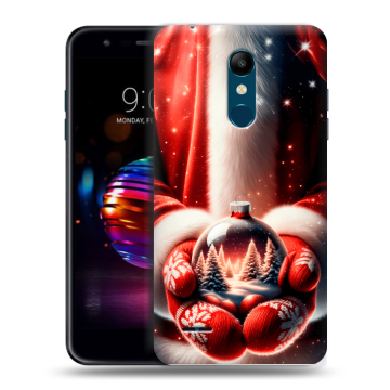 Силиконовый чехол на LG K11 Plus с принтом Новый год