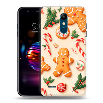 Силиконовый чехол на LG K11 Plus с принтом Новый год