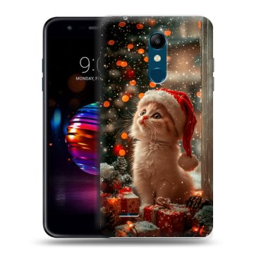 Силиконовый чехол на LG K11 Plus с принтом Новый год
