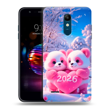 Силиконовый чехол на LG K11 Plus с принтом Новый год