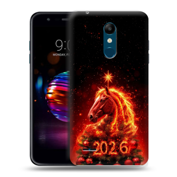 Силиконовый чехол на LG K11 Plus с принтом Новый год