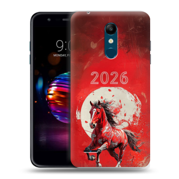 Силиконовый чехол на LG K11 Plus с принтом Новый год