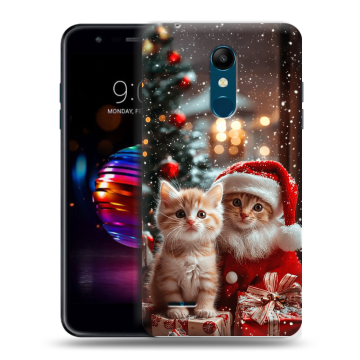 Силиконовый чехол на LG K11 Plus с принтом Новый год