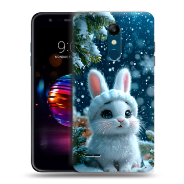 Силиконовый чехол на LG K11 Plus с принтом Новый год