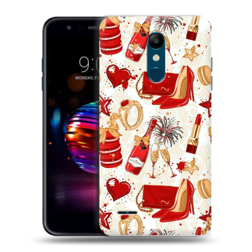 Силиконовый чехол на LG K11 Plus с принтом Новый год