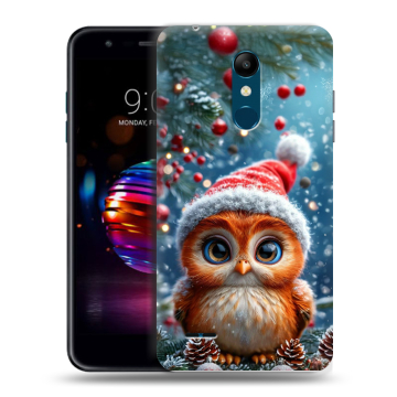 Силиконовый чехол на LG K11 Plus с принтом Новый год