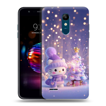 Силиконовый чехол на LG K11 Plus с принтом Новый год