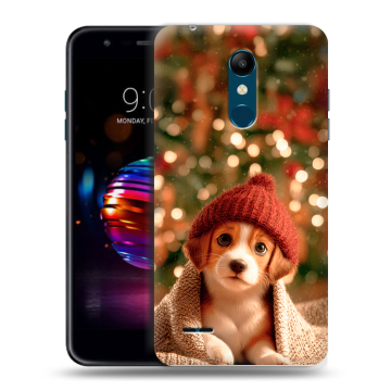 Силиконовый чехол на LG K11 Plus с принтом Новый год