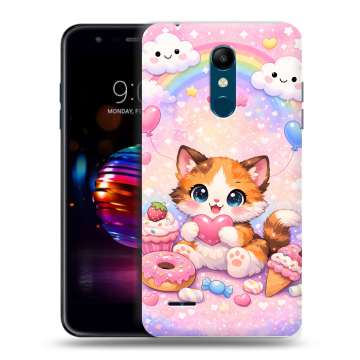 Силиконовый чехол на LG K11 Plus с принтом для девочек