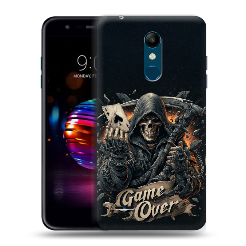 Силиконовый чехол на LG K11 Plus с принтом Скелет карты Силиконовый чехол на LG K11 Plus с принтом Скелет карты