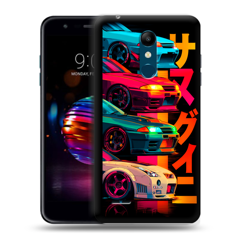 Силиконовый чехол на LG K11 Plus с принтом Гоночные машины Силиконовый чехол на LG K11 Plus с принтом Гоночные машины