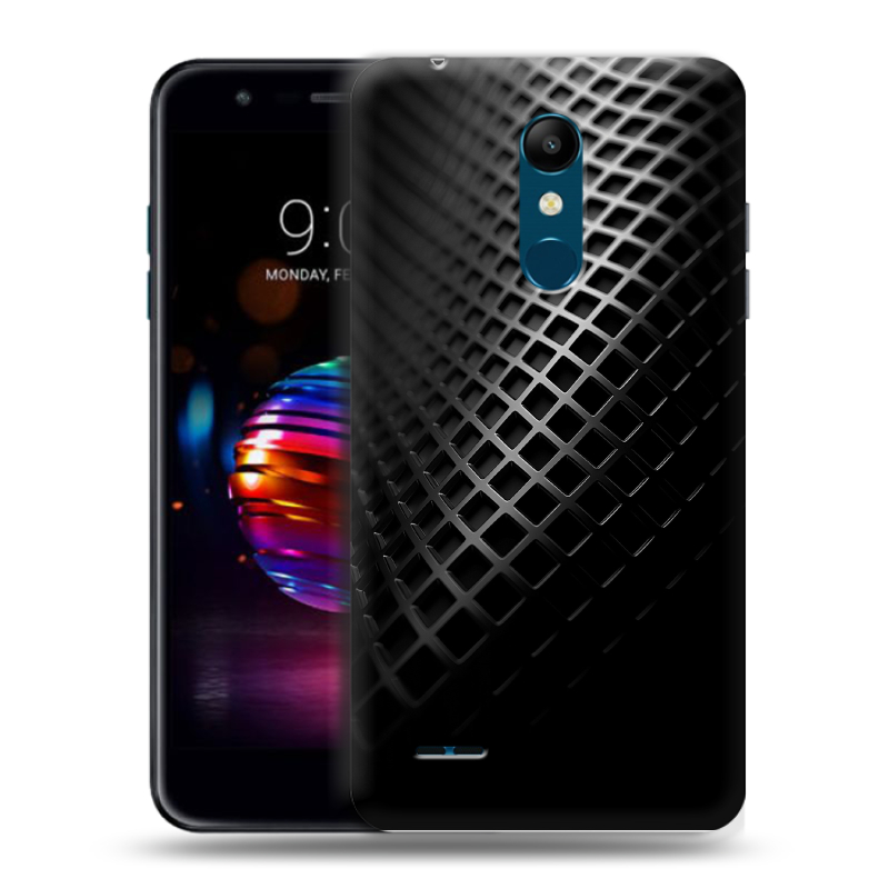 Силиконовый чехол на LG K11 Plus с принтом Текстура металла Силиконовый чехол на LG K11 Plus с принтом Текстура металла
