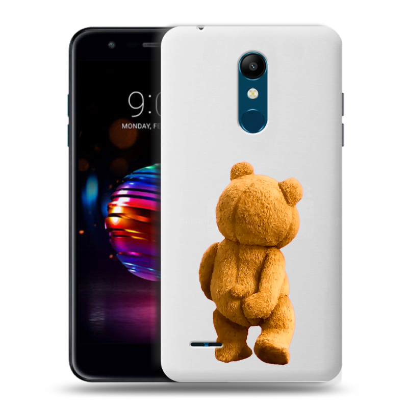 Силиконовый чехол на LG K11 Plus с принтом Медведь Силиконовый чехол на LG K11 Plus с принтом Медведь