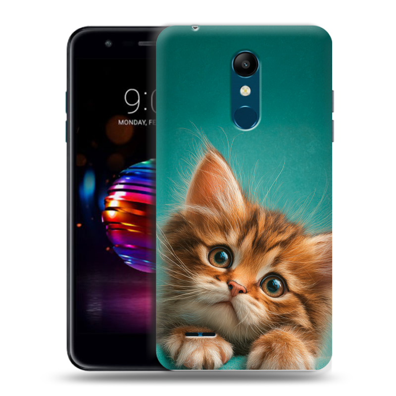 Силиконовый чехол на LG K11 Plus с принтом котенок Силиконовый чехол на LG K11 Plus с принтом котенок