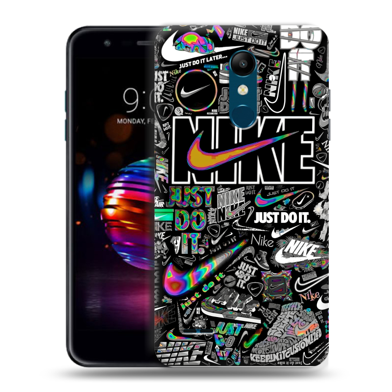 Силиконовый чехол на LG K11 Plus с принтом Найк Силиконовый чехол на LG K11 Plus с принтом Найк