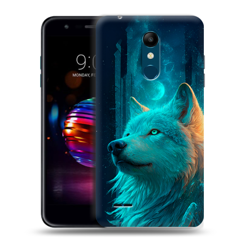 Силиконовый чехол на LG K11 Plus с принтом бабочки саккура Силиконовый чехол на LG K11 Plus с принтом бабочки саккура